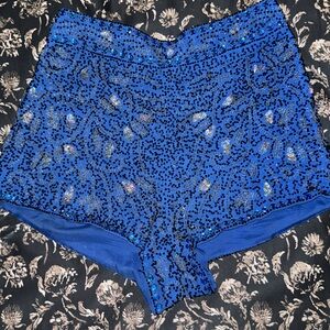 COPY - Topshop Embellished Cobalt Shorts